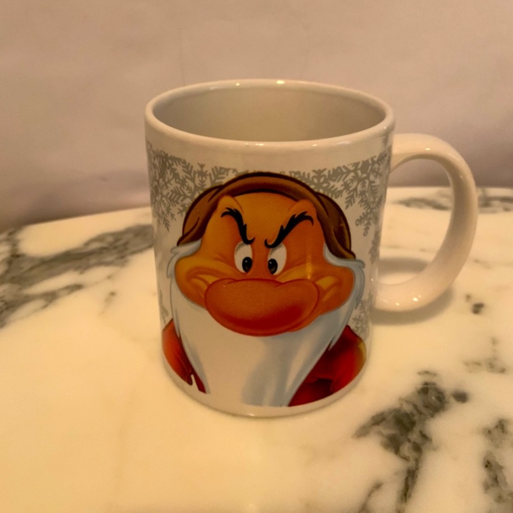 Disney Grumpy Christmas Mug 12 Oz- “Dear Santa, it was Happy’s fault”